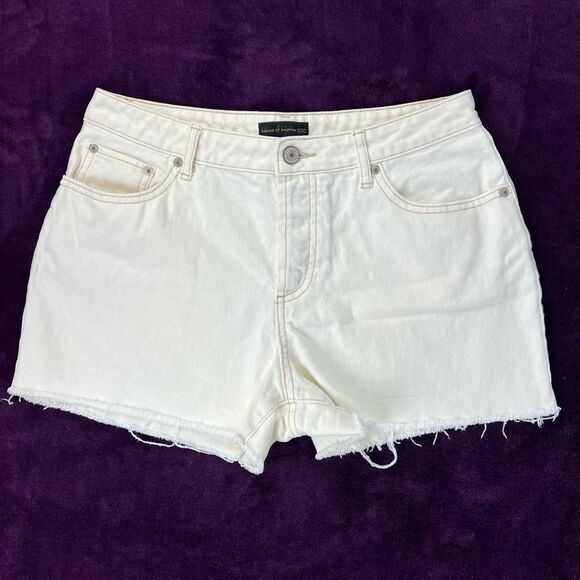 House of Harlow 1960 Pants - House Of Harlow 1960 Cream White High Rise Cutoff Jean‎ Shorts Size 28